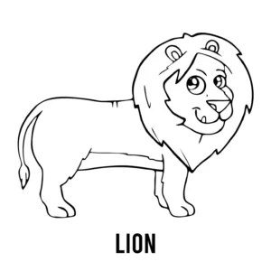 Free Lion Picture To Color In