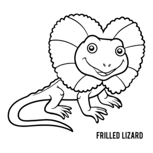 Free Lizard Picture To Color In