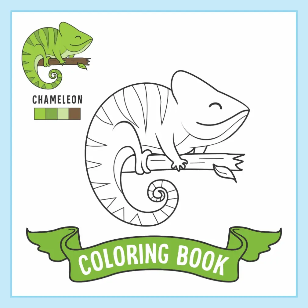 Free Lizard Picture To Color In