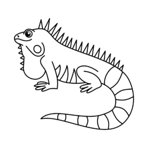 Free Lizard Picture To Color In