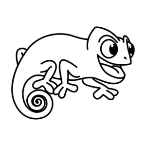 Free Lizard Picture To Color In
