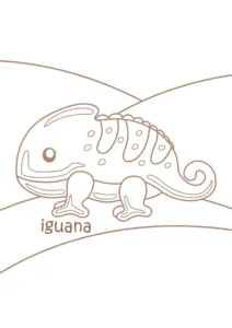 Free Lizard Picture To Color In