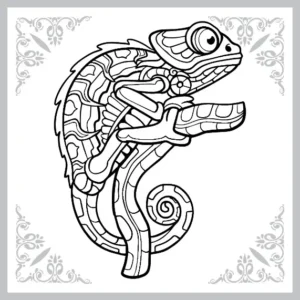 Free Lizard Picture To Color In