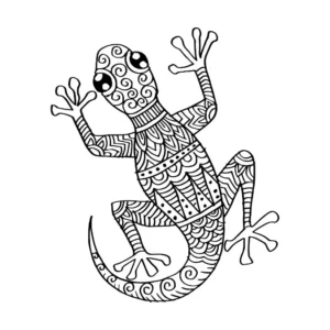 Free Lizard Picture To Color In