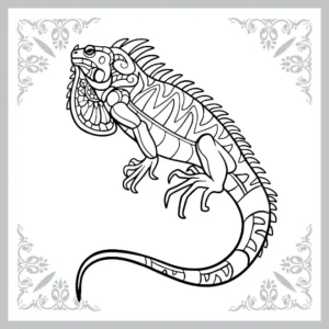 Free Lizard Picture To Color In