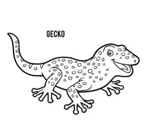 Free Lizard Picture To Color In