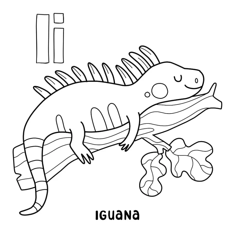 Free Lizard Picture To Color In
