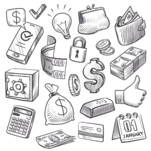 Free Money Picture To Color In