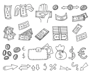 Free Money Picture To Color In