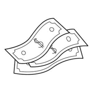Free Money Picture To Color In