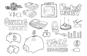 Free Money Picture To Color In