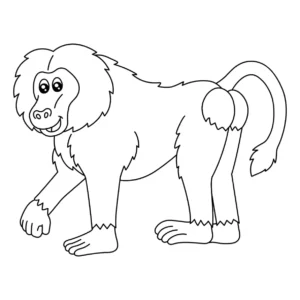 Free Monkey Picture To Color In