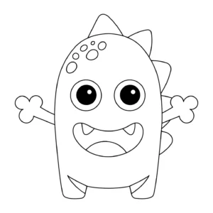 Free Monster Picture To Color In
