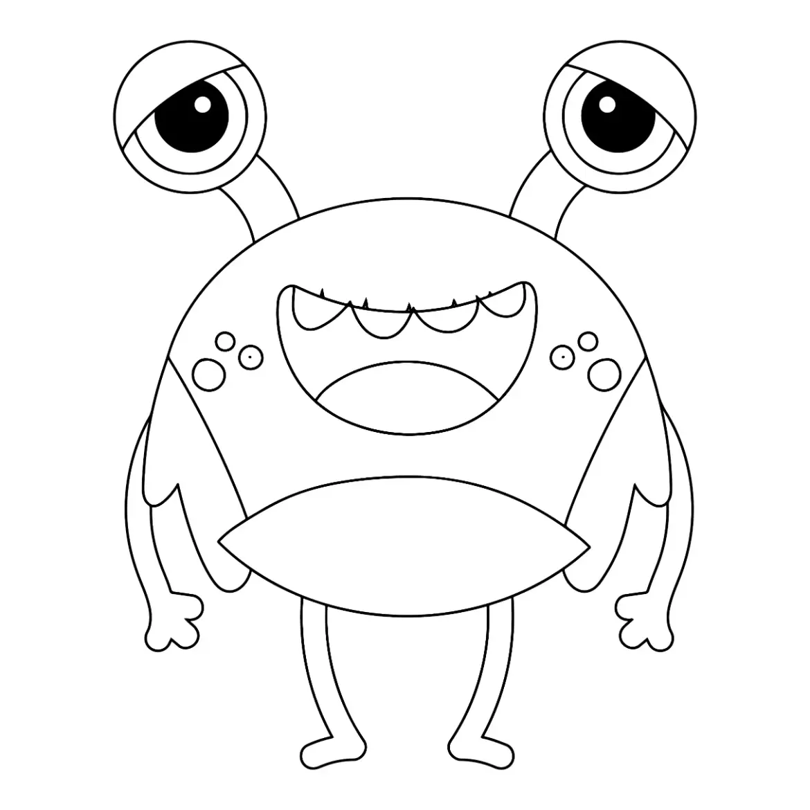 Free Monster Picture To Color In