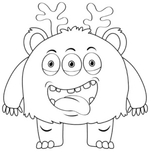 Free Monster Picture To Color In
