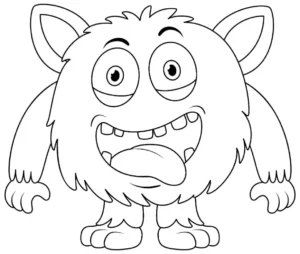 Free Monster Picture To Color In