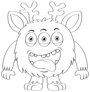 Free Monster Picture To Color In