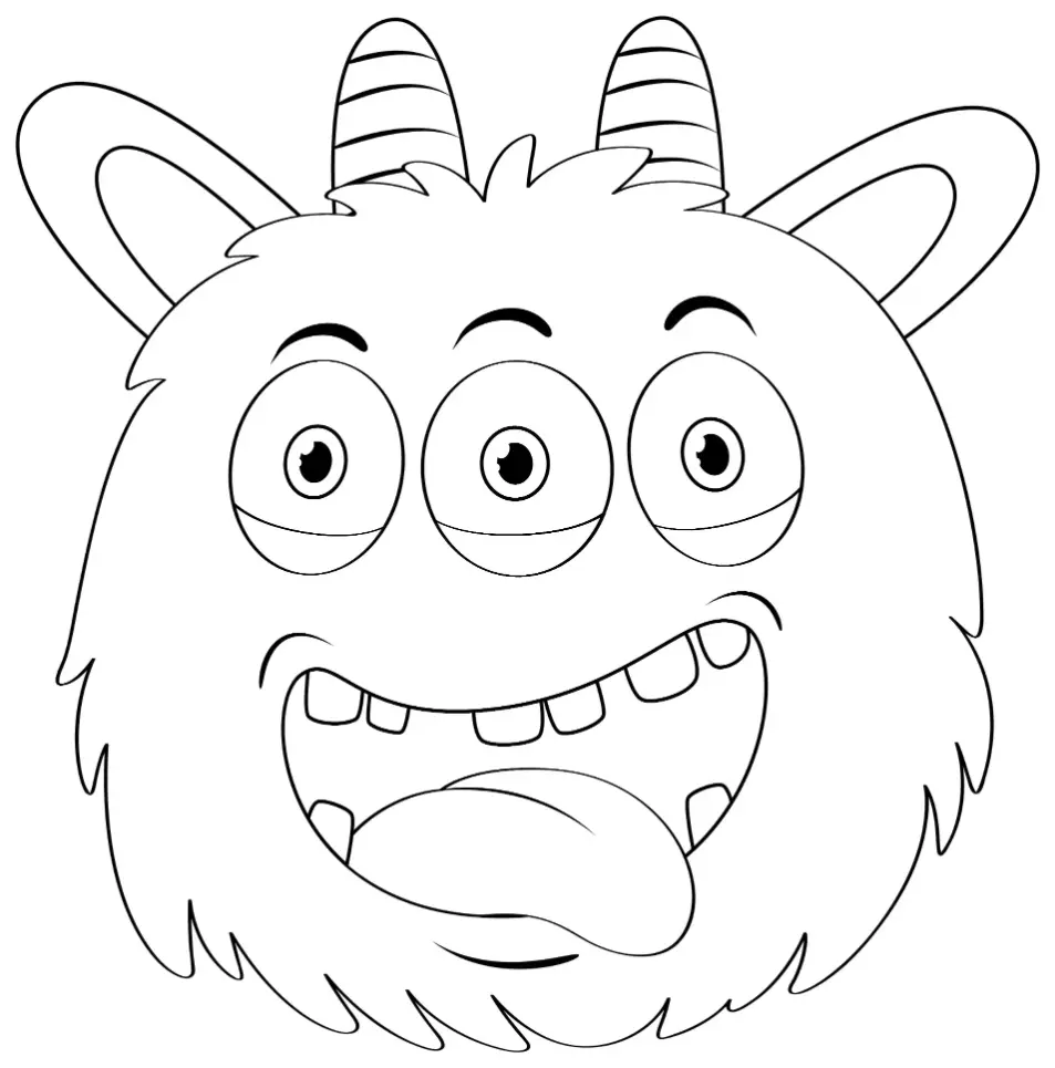 Free Monster Picture To Color In