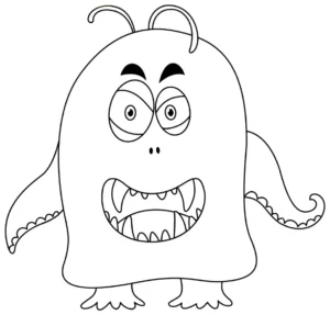 Free Monster Picture To Color In