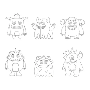 Free Monster Picture To Color In