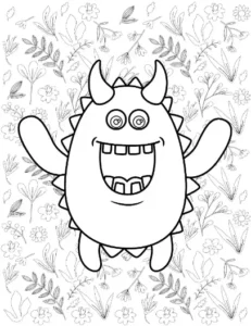 Free Monster Picture To Color In
