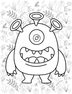 Free Monster Picture To Color In