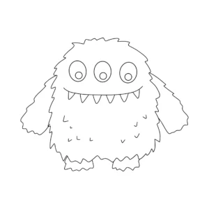 Free Monster Picture To Color In