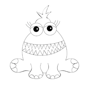 Free Monster Picture To Color In