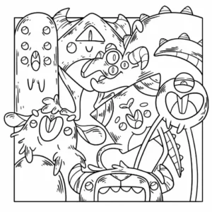 Free Monster Picture To Color In