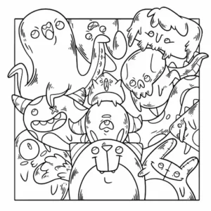 Free Monster Picture To Color In