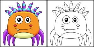 Free Monster Picture To Color In