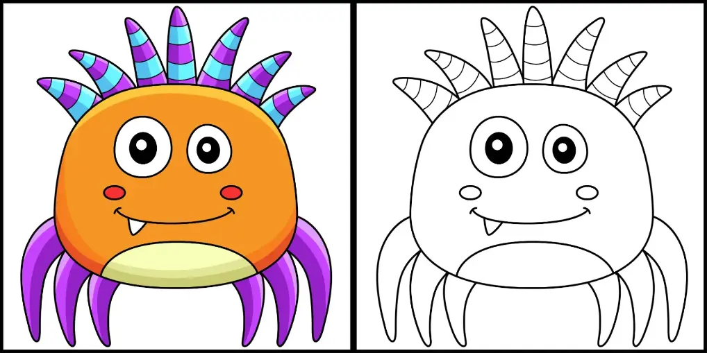 Free Monster Picture To Color In