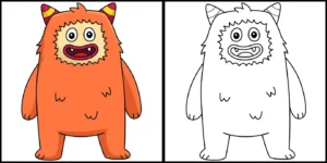 Free Monster Picture To Color In
