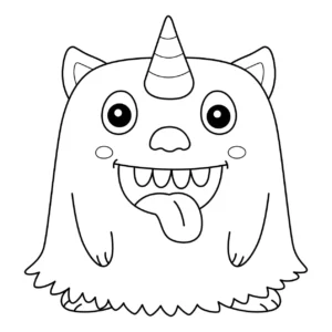 Free Monster Picture To Color In