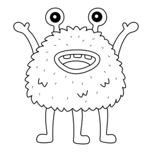 Free Monster Picture To Color In