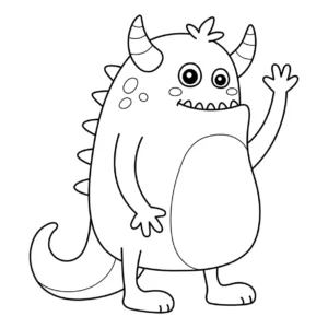 Free Monster Picture To Color In