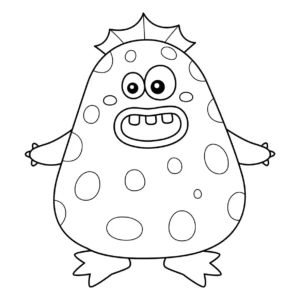 Free Monster Picture To Color In