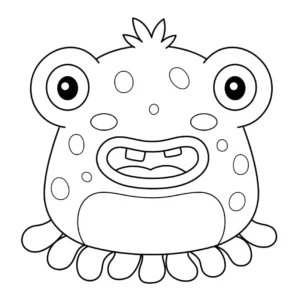 Free Monster Picture To Color In