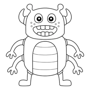 Free Monster Picture To Color In