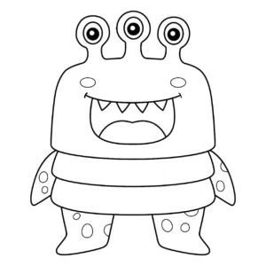 Free Monster Picture To Color In