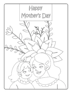 Free Mothers Day Picture To Color In