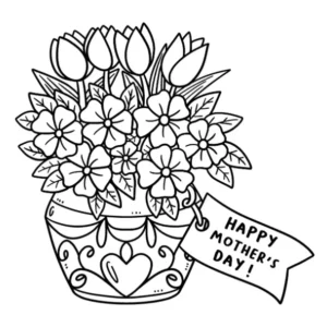Free Mothers Day Picture To Color In