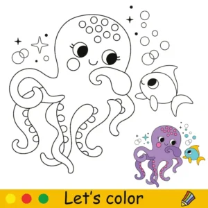 Free Octopus Picture To Color In