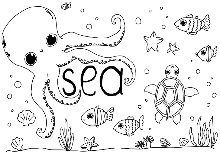 Free Octopus Picture To Color In