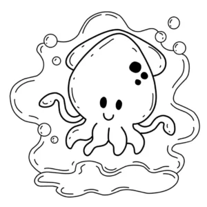 Free Octopus Picture To Color In