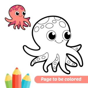 Free Octopus Picture To Color In