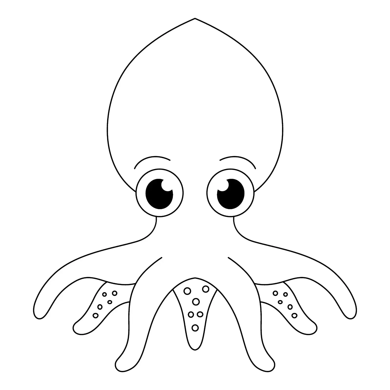 Free Octopus Picture To Color In