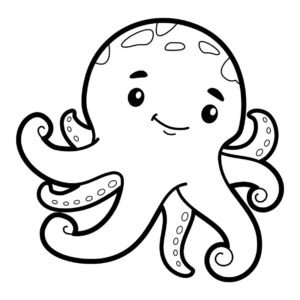 Free Octopus Picture To Color In