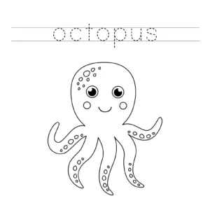 Free Octopus Picture To Color In