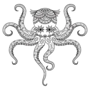 Free Octopus Picture To Color In